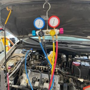Car air conditioning service and refrigerant pressure testing in Kenya